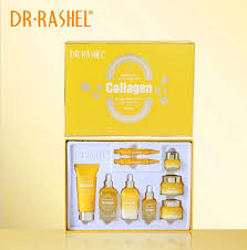 DR. RASHEL Collagen Multi-Lift Ultra Skin Care 500ml Set Pack of 9 Clear