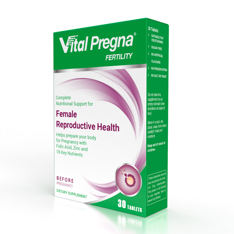 Vital Healthcare Pregna Fertility Female Reproductive Health 30 Tablets