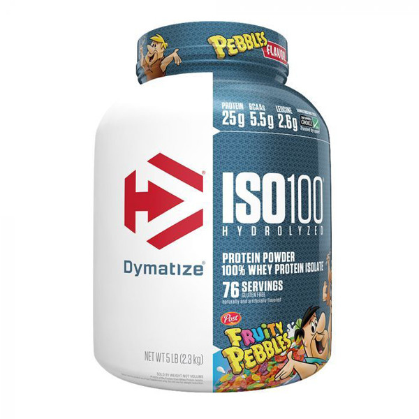 Dymatize Protein Powder 100% Whey Protein ISO 100  Fruity Pebbles 5 LBS