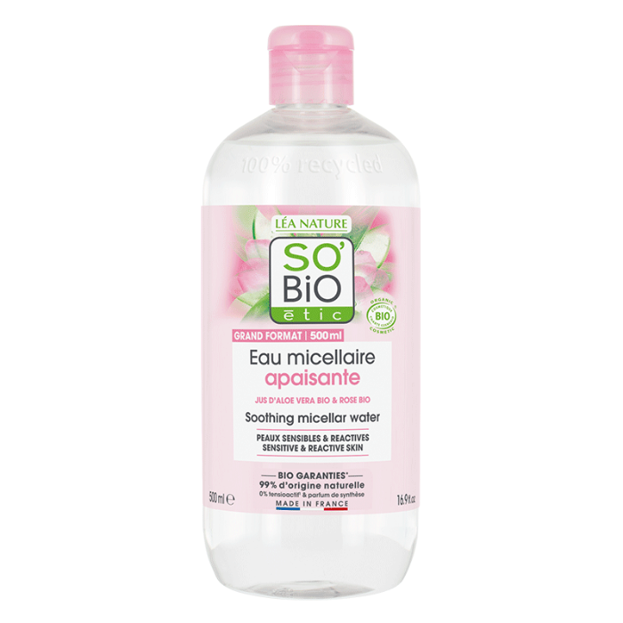 So Bio Etic Organic Soothing Micellar Water 500ml