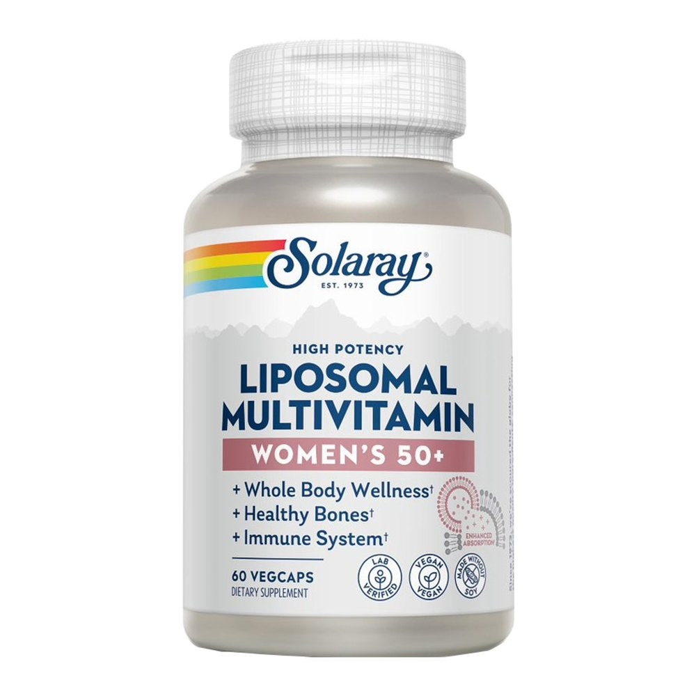 Solaray Women's 50+ Liposomal Multivitamin Vegetarian Capsules For Whole Body Wellness