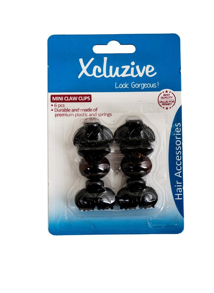 Xcluzive  Claw Clips 6-Mini