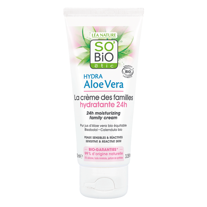 So Bio Etic Organic Hydra Aloe Vera 24H Family Cream 100ml