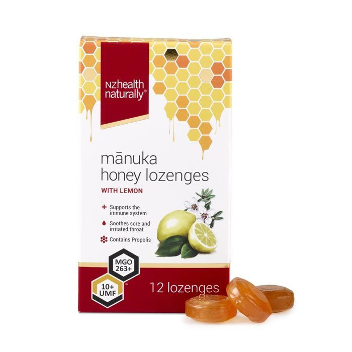 Nz Health Umf  Manuka Lozenges 10+ -Lemon 12's