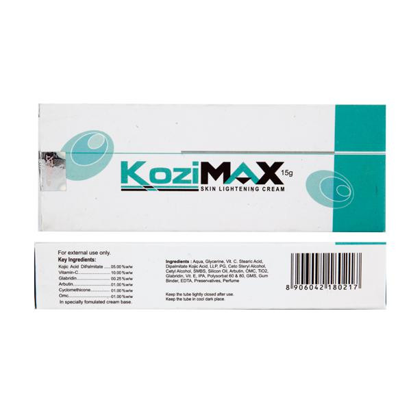 KOZIMAX SKIN WHITENING CREAM 15 GM