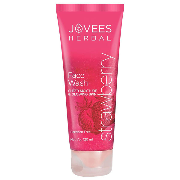 Jovees Strawberry Face Wash 120 ML, Pink