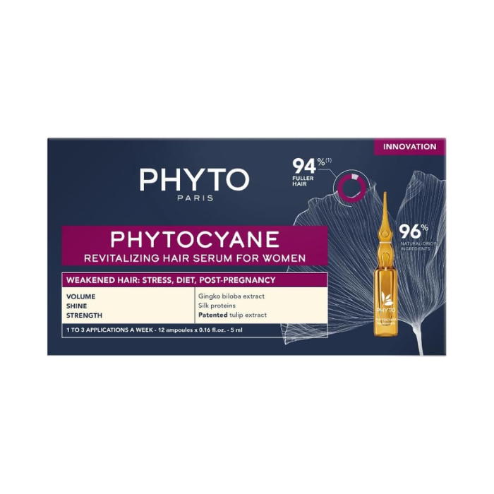 Phyto Phytocyane Revitalizing Hair Serum Women Ampoules 5ml 12s