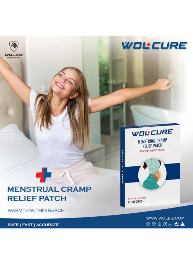 Wolcure Menstrual Cramp Relief Patch, Pack of 3's