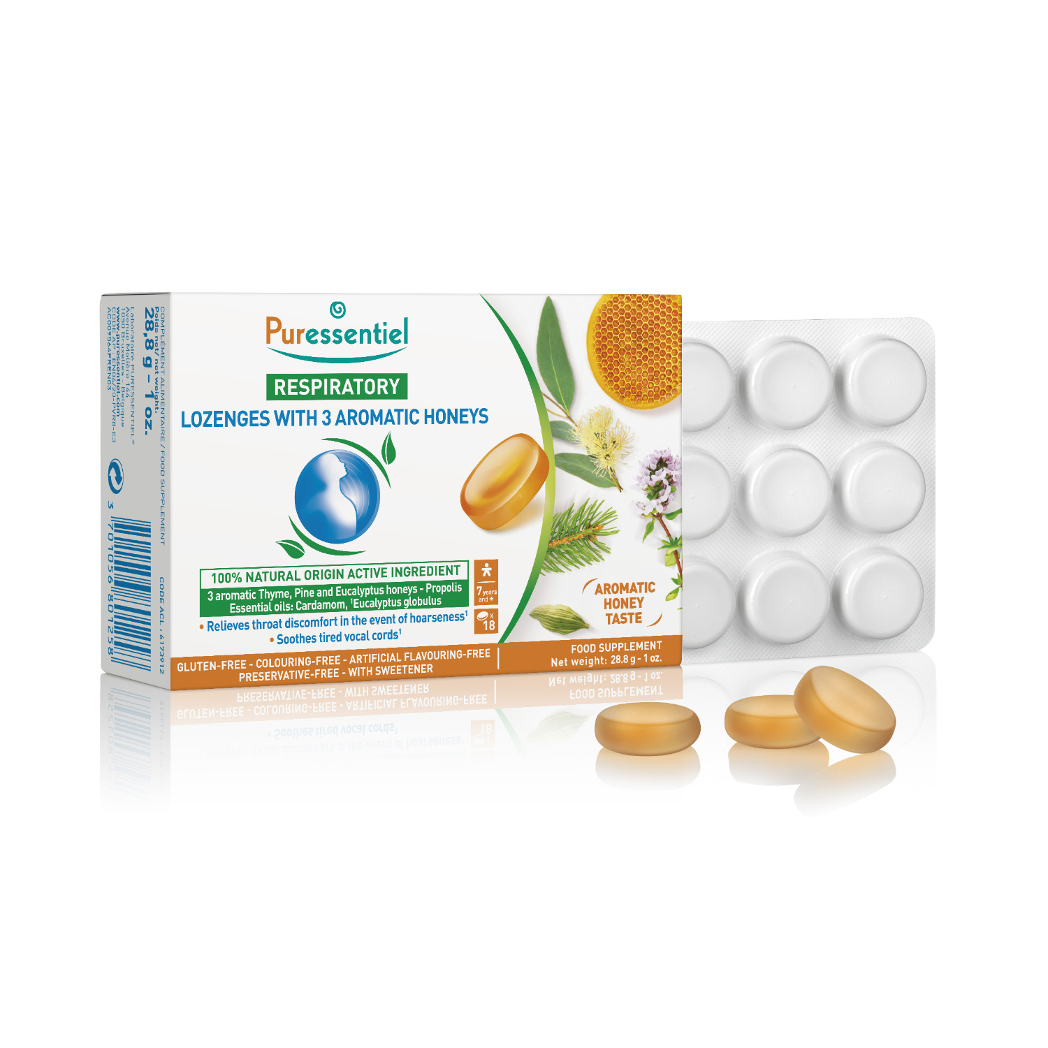 Puressentiel Respiratory Lozenges With 3 Aromatic Honey 18's