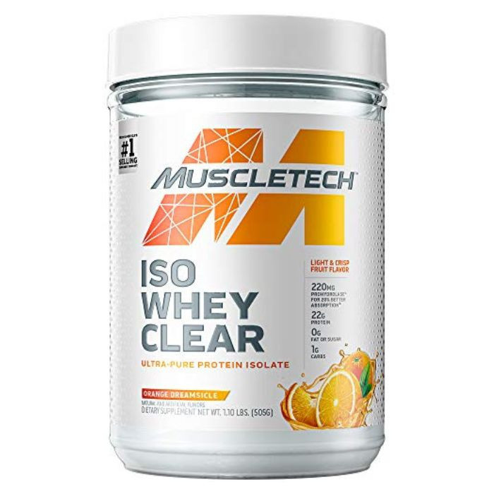 Muscle Tech ISO Whey Clear Orange Dreamsicle 1.1 LBS