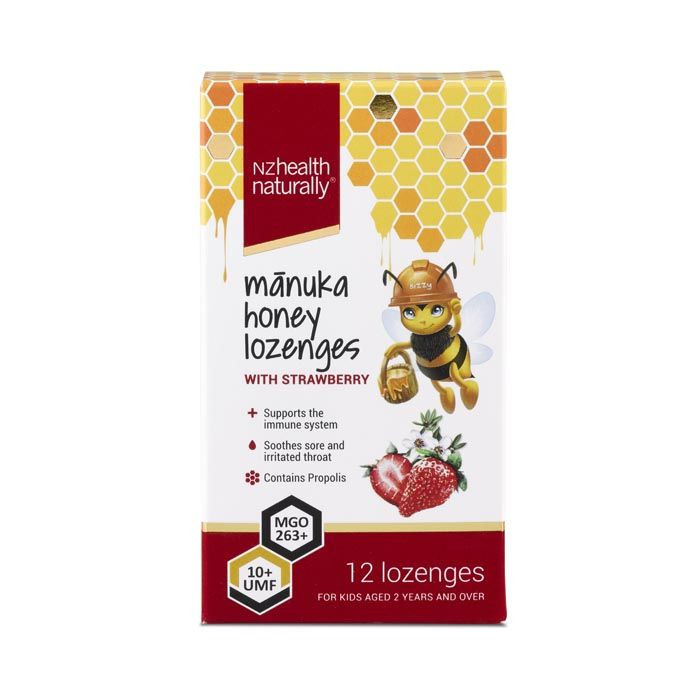 Nz Health Kids Umf 10+ Manuka Lozenges -12's