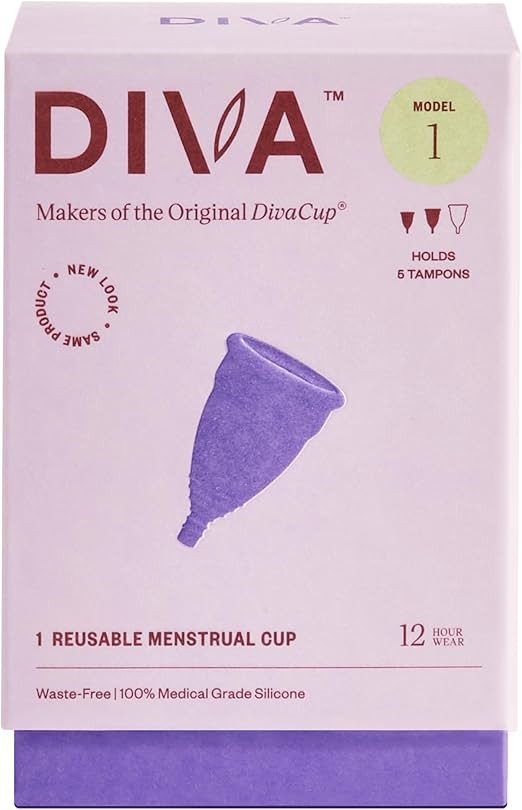 Diva International, DivaCup, Model 1, 1 Reusable Menstrual Cup