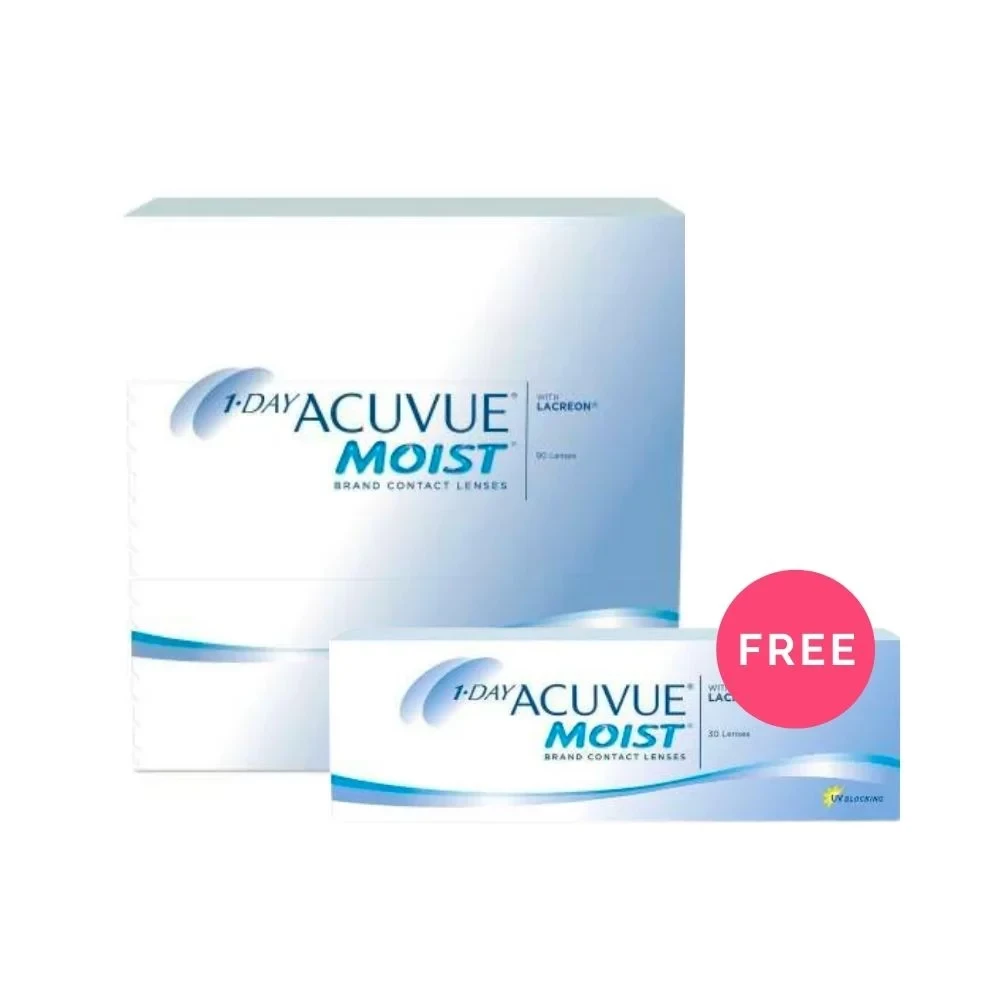 1-Day Acuvue Moist - Get Pack Of 30 Free