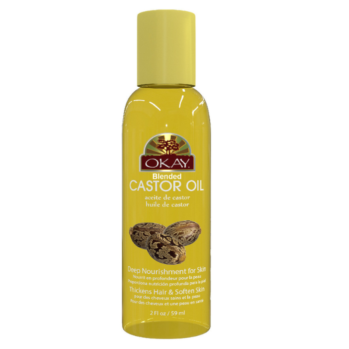 Okay Pure Naturals Blended Castor Oil for Hair & Skin 2oz