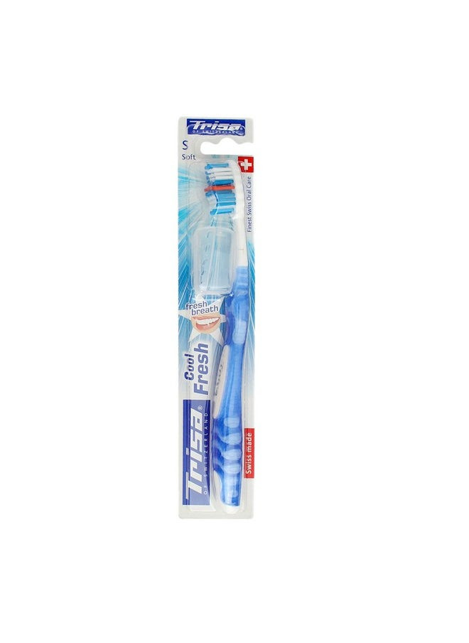 TRISA (Assorted Color) Cool Fresh Soft Toothbrush With Hygiene Box