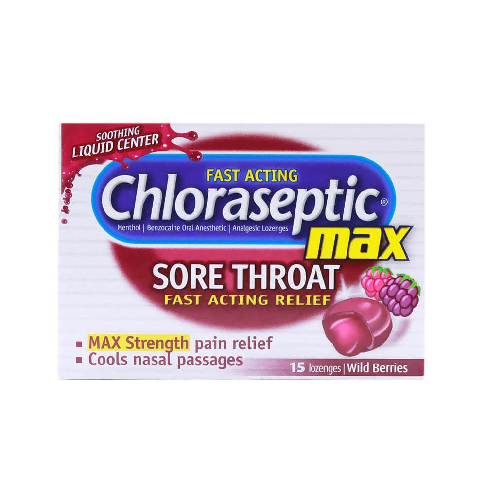 Chloraseptic Max Wild Berries 15 Lozenges