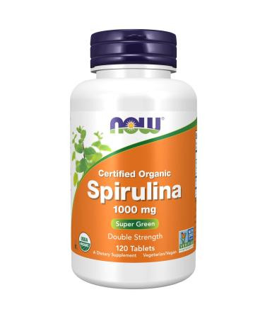 Now Organic Spirulina 1000mg Antioxidant Tablet 120'S