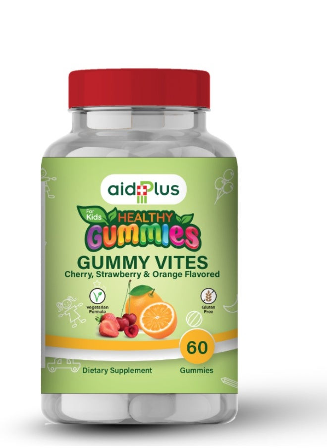 Aidplus Multivitamins + Minerals Cool  | Vegan | 100% Natural Flavor 60 Gummies For Kids