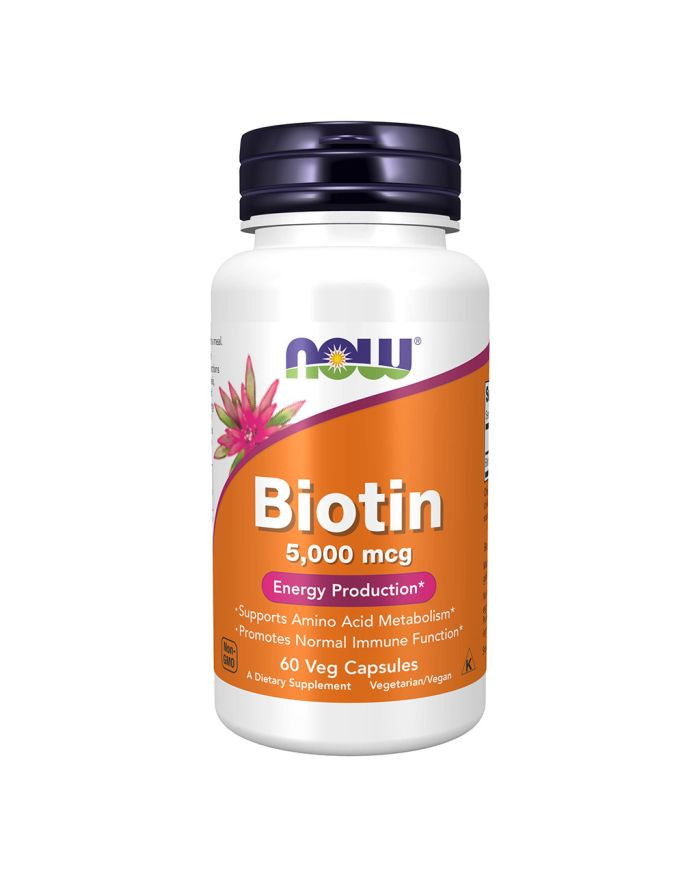 Now Biotin 5000 mcg Vegetarian Capsules 60'S