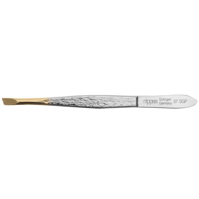 Nippes 37SGP Tweezer Gold Tip Slanted