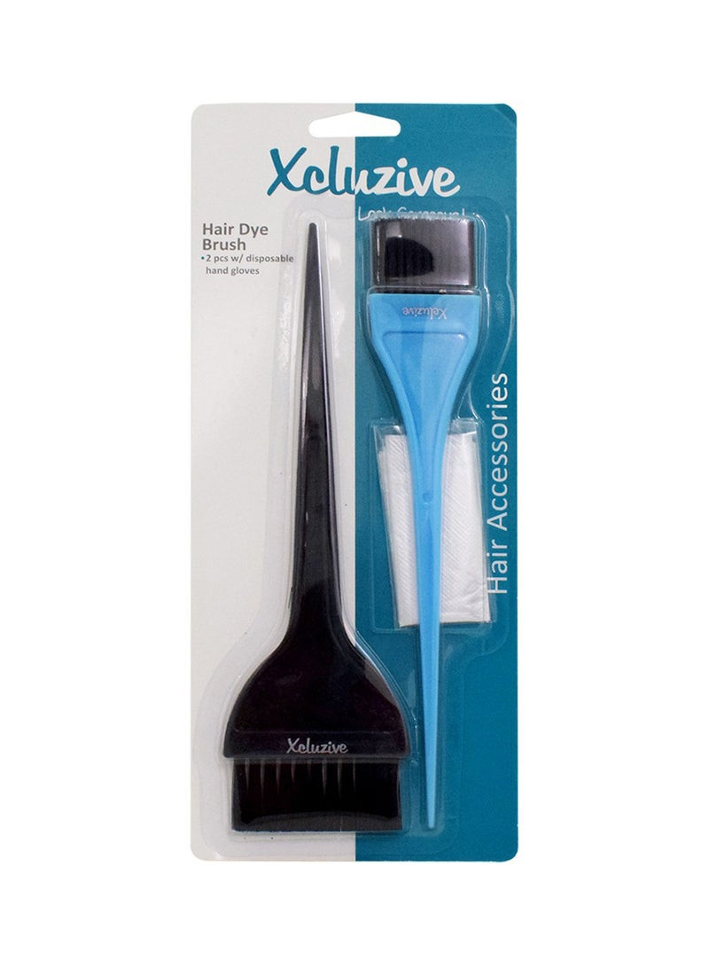 Xcluzive Hair Dye Brush Multicolour 2-Piece