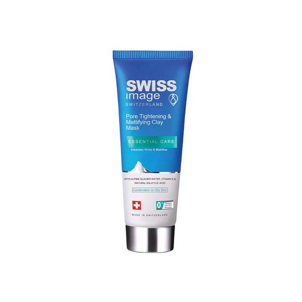 Swiss Image Essential Care Pore Tightening & Mattifying Clay Mask For Combination To Oily Skin Types 75ml