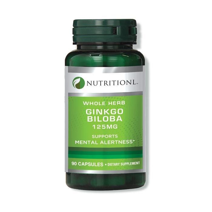 NUTRITIONAL GINGKO BILOBA 125 MG CAPSULES 90'S