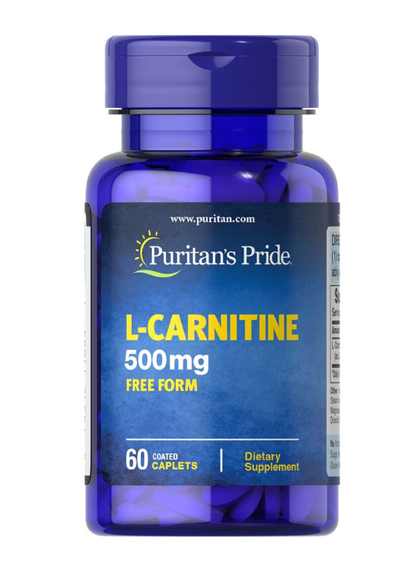 Puritan's Pride L-Carnitine 500 mg Free Form Caplets 60'S