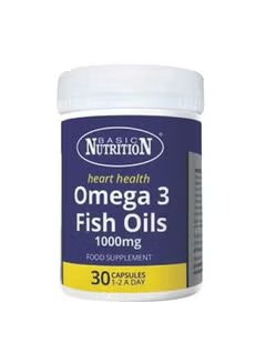 Basic Nutrition Omega 3 Fish Oils 1000 Mg Capsules 30'S