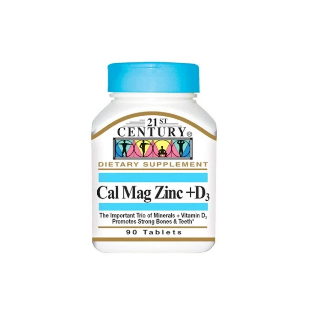 21ST CENTURY CALCIUM MAGNESIUM ZINC + D3 90'S