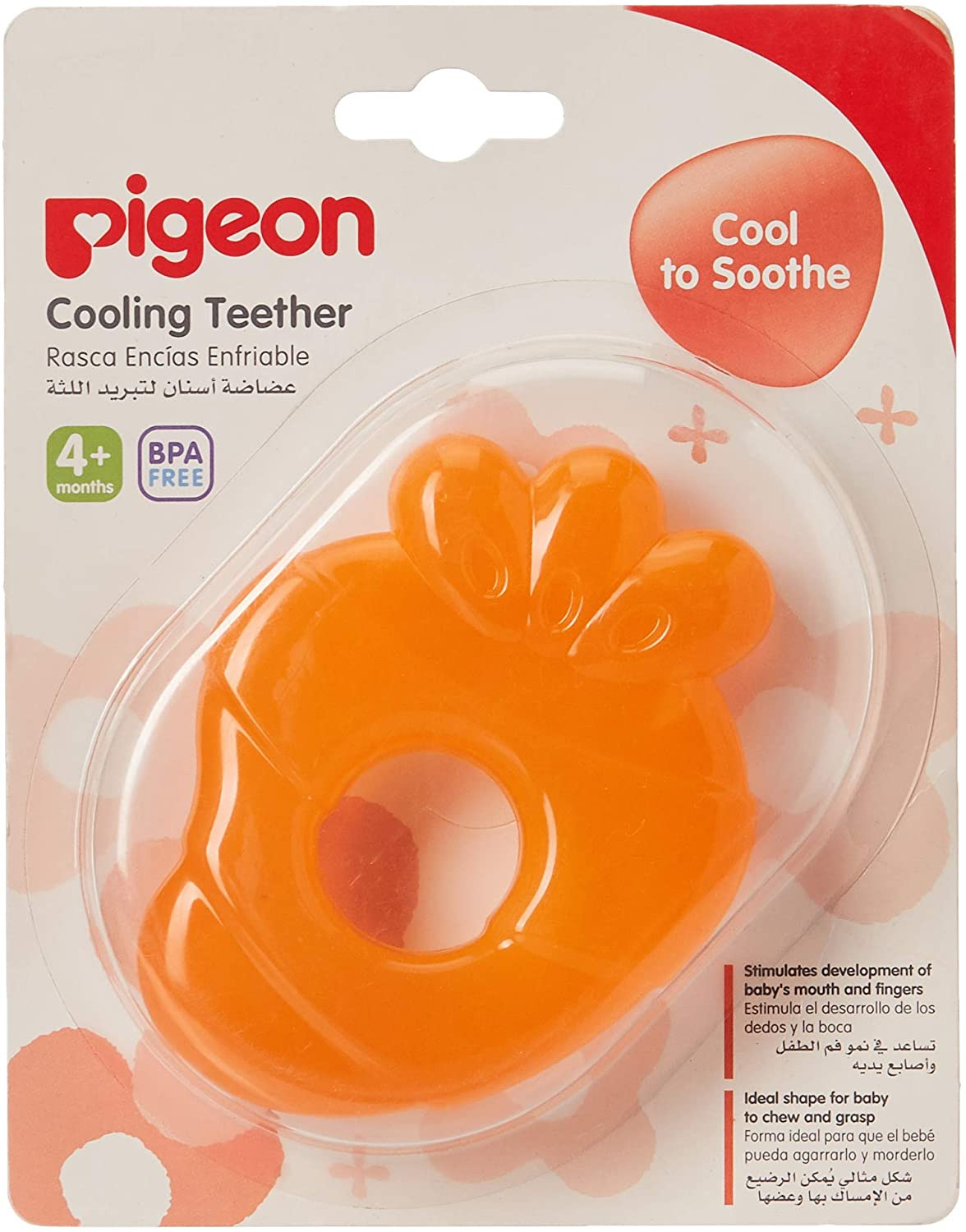 PIGEON COOLING TEETH CARROT (ORANGE)