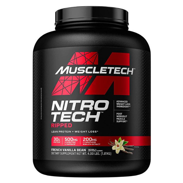 Muscle Tech Nitro Tech Ripped French Vanilla Bean 4 Lb