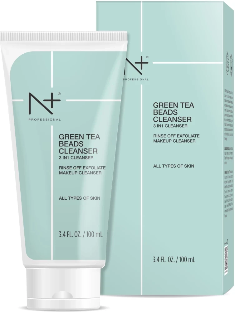 N+ Green 100Ml Tea Beads Cleanser 3 In 1
