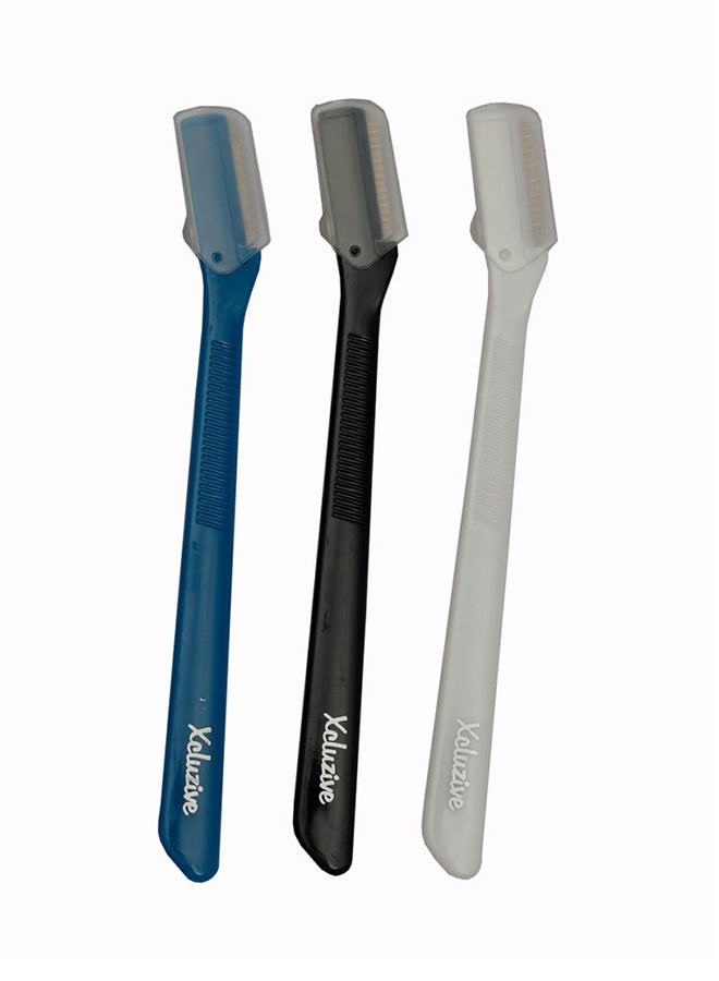 Xcluzive Eyebrow Razor Multicolour  3-Piece