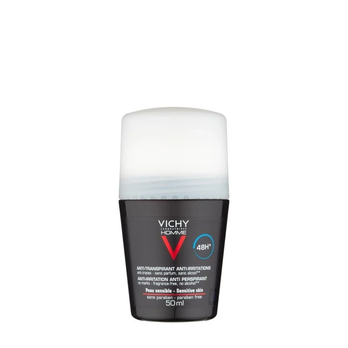 VICHY HOMME 48H BLACK ROLL 50ML