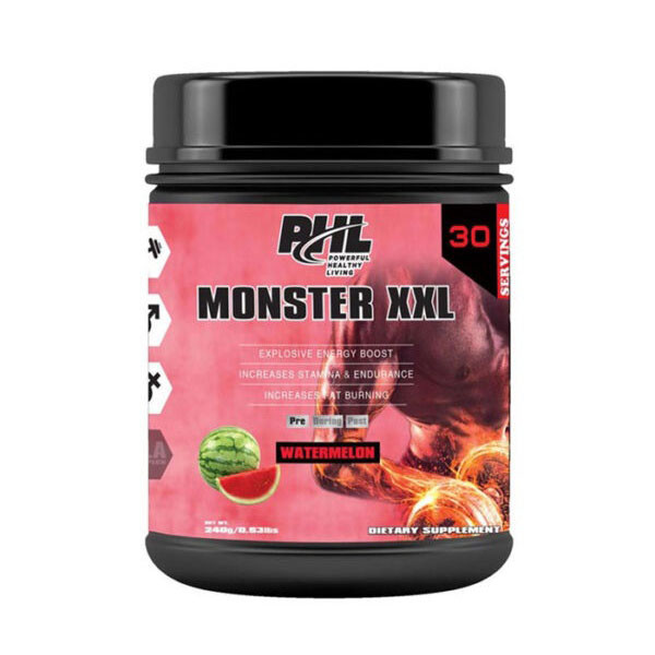 PHL PRE WORKOUT MONSTER XXL POWDER WATERMELON 30 SERVINGS 240 G