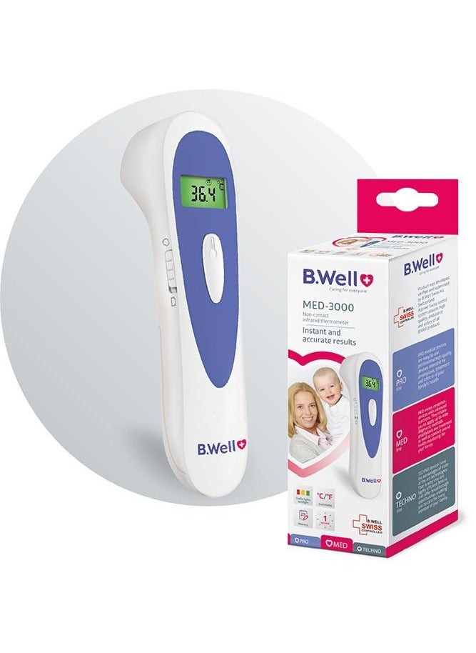 B.Well Swiss  Non-Contact MED-3000 Infrared Digital Thermometer
