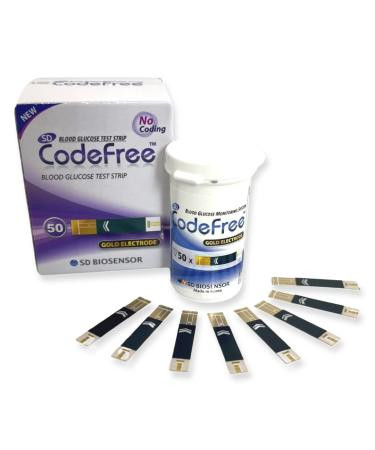 SD Codefree Blood Glucose Test Strips 50'S
