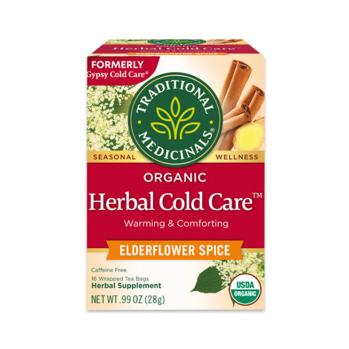 Traditional Medicinals Organic Herbal Cold Care Elderflower Spice Tea 16s