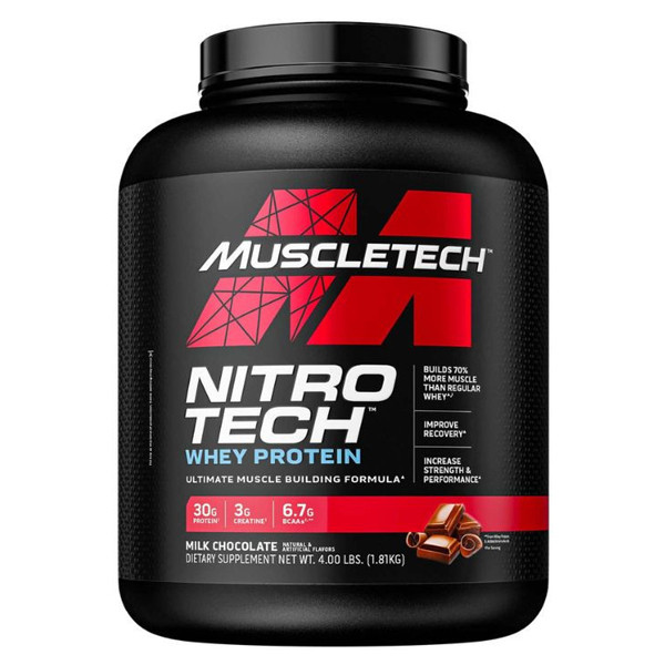 Muscle Tech Nitro Tech Whey Protein Milk Chocolate 4 LB