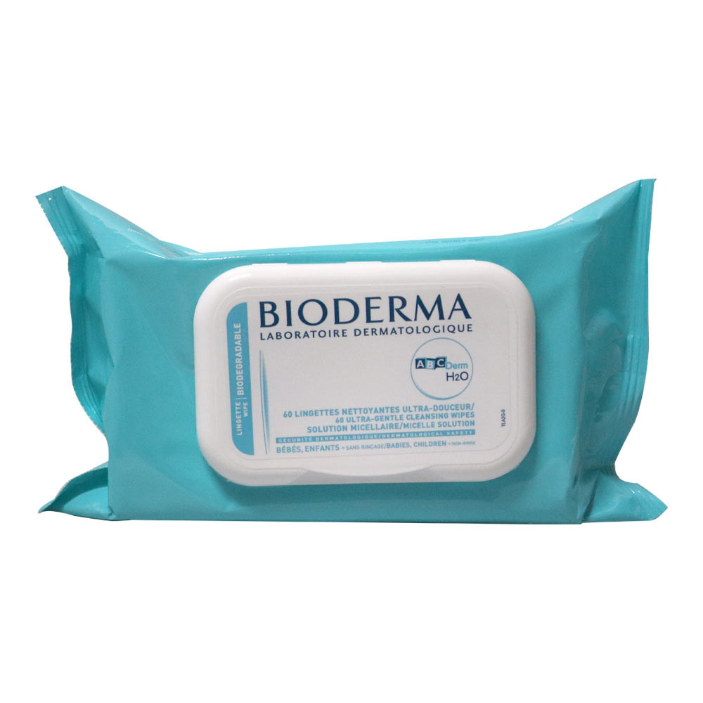 BIODERMA ABCDERM H2O WIPES 60's