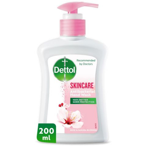 DETTOL SKIN CAREANTI BACTERIAL LIQUID HAND WASH 200 ML -  ROSE & BLOSOM