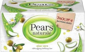 Pears Naturalé Detoxifying Soap Bar, Aloe Vera,  (Pack Of 4) 125G