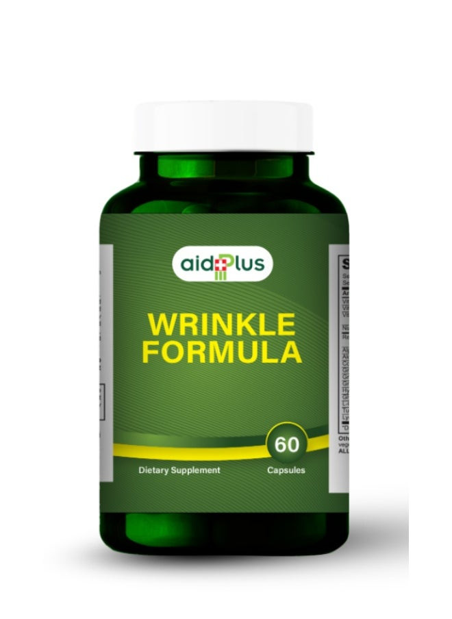 Aidplus Anti-Wrinkle Formula 60 Capsules -  For Youthful Skin, Wrinkle Reduction & Collagen Support - Promotes Firmness & Radiance
