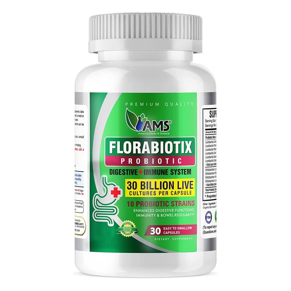 AMS Florabiotix 30 Billion Probiotic Capsules 30's