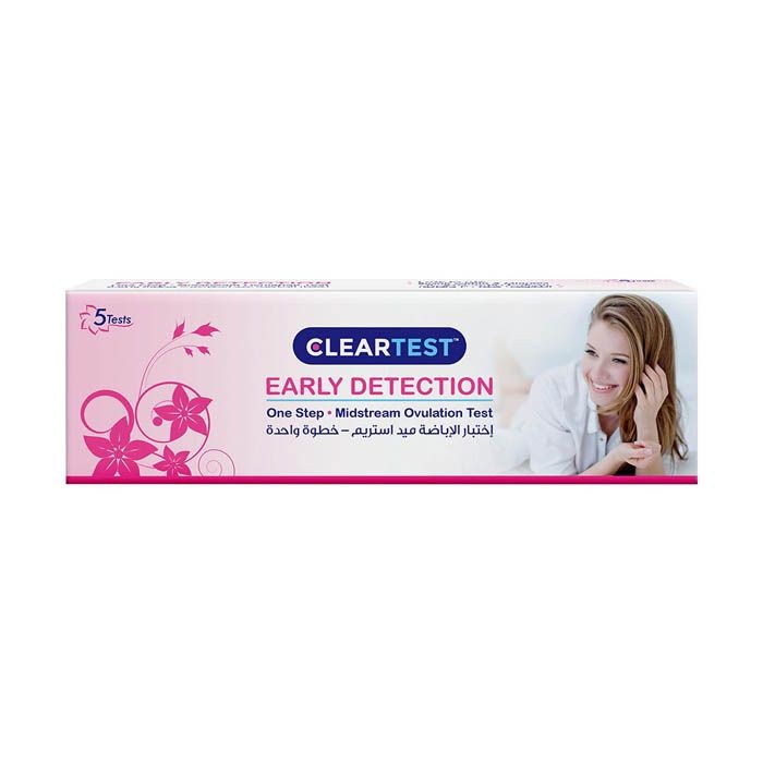 CLEAR TEST Early Detection Midstream Ovulation Test- 5 Tests