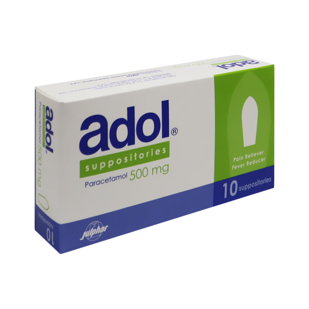 ADOL 500 MG SUPPOSITORY 10'S PACK