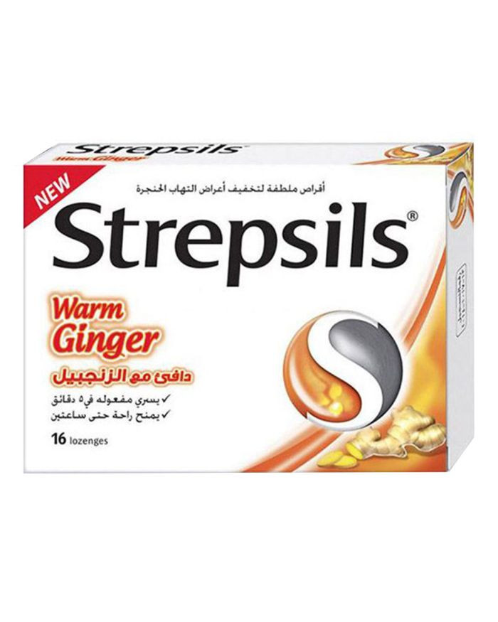 Strepsils Warm Ginger Lozenges 16'S