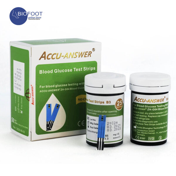 Accu Answer Blood Glucose 50 Test Strips