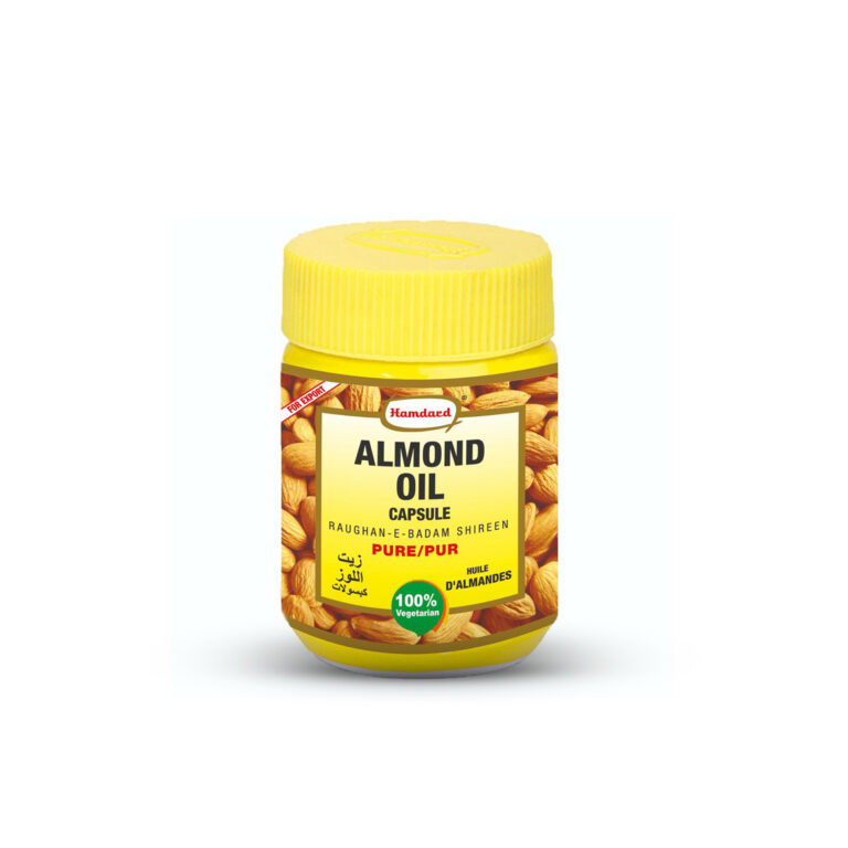 Hamdard 100% Pure Almond Oil Vegetarian Caps 60’s